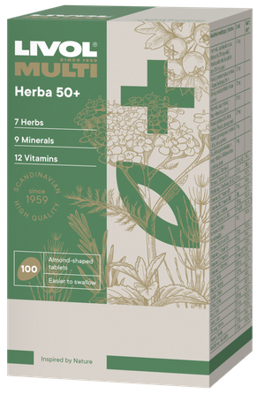 LIVOL  Multi Herba 50 + tabletes, 100 gab.