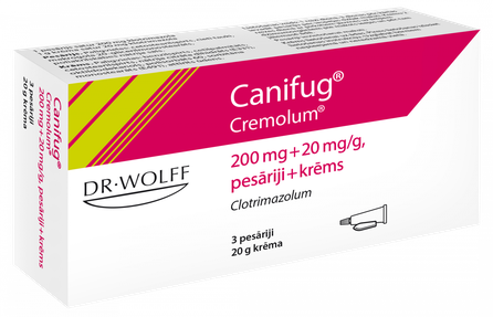 CANIFUG Cremolum 200mg+20mg/g pessaries + cream,