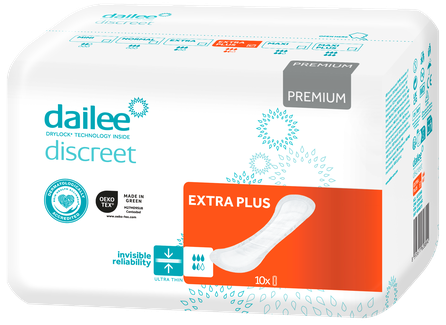 DAILEE Discreet Premium Slim Extra Plus urological pads, 10 pcs.