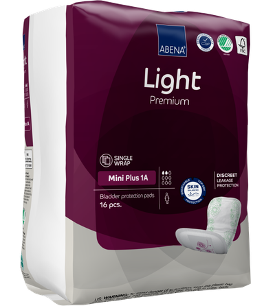 ABENA Light Mini Plus 1A Premium uroloģiskie ieliktņi, 16 gab.