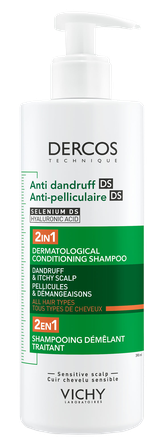 VICHY Dercos Anti Dandruff, 2 in 1 shampoo-conditioner, 390 ml