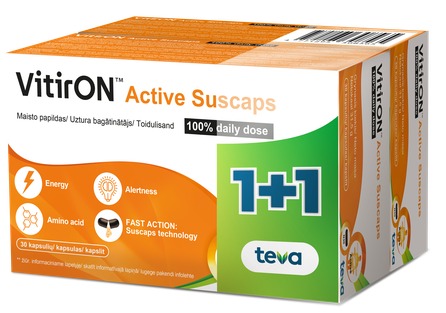 VITIRON Active Suscaps 100% Daily Dose (1+1) капсулы, 1 шт.