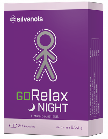 GORELAX  Night kapsulas, 20 gab.