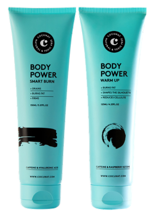 COCUNAT Smart Burn + Warm Up 150 ml + 125 ml Body Power komplekts, 1 gab.
