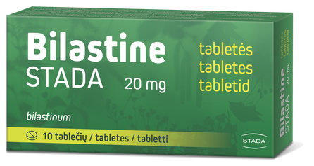 BILASTINE 20 mg pills, 10 pcs.