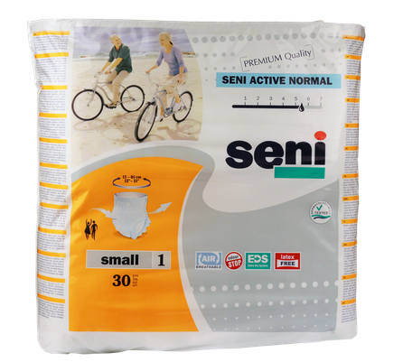 SENI Seni Active Normal S biksītes, 30 gab.