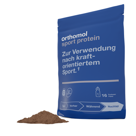 ORTHOMOL Sport Protein (640 g) pulveris, 16 gab.