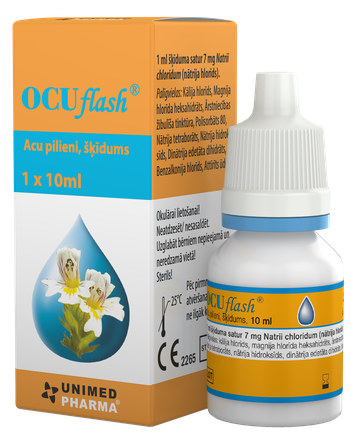 OCUFLASH  10 ml acu pilieni, 1 gab.