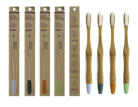 ECODENTA Bamboo (medium) toothbrush, 1 pcs.