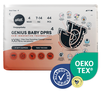 GEGE Genius Baby DPRS (7-14 kg) Maxi 4 autiņbiksītes, 44 gab.