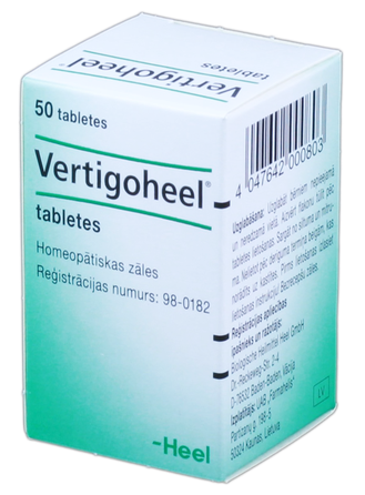 VERTIGOHEEL tabletes, 50 gab.