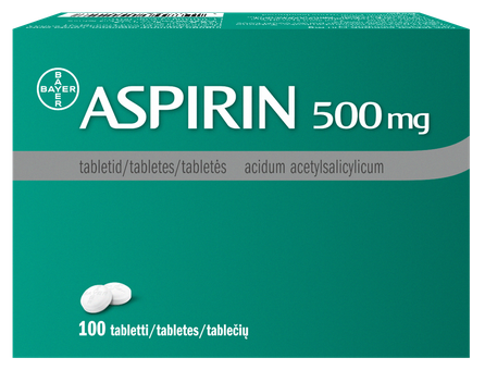ASPIRIN 500 mg pills, 100 pcs.