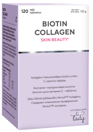VITABALANS Biotin Collagen Skin Beauty pills, 120 pcs.