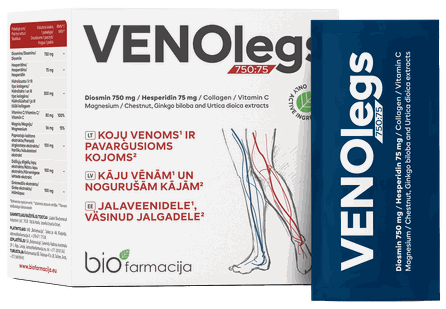 BIOFARMACIJA Venolegs pulveris paciņas, 28 gab.
