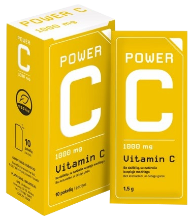 BIOFARMACIJA Power C Vitamin C powder, 10 pcs.
