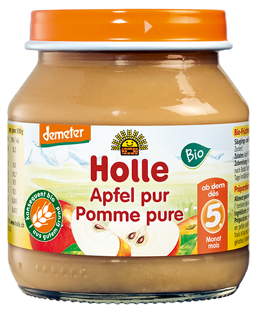 HOLLE Яблочное пюре, 125 г