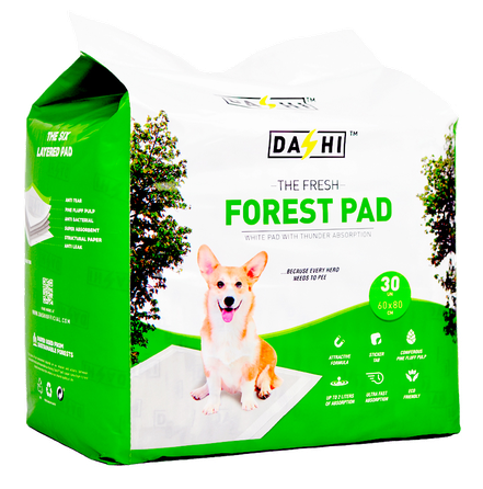 DASHI Forest 60X80 см пелёнки, 30 шт.