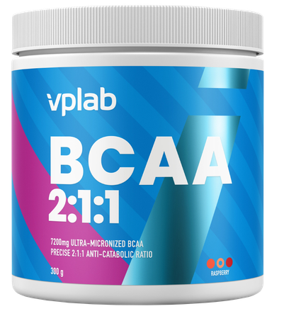 VPLAB BCAA 2:1:1 Raspberry powder, 300 g