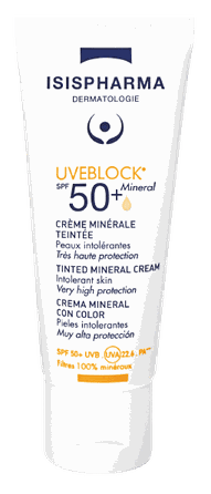 ISISPHARMA Uveblock SPF50+ Tinted Mineral saules aizsarglīdzeklis, 40 ml