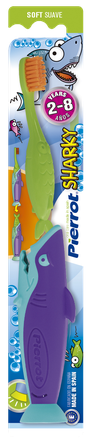 PIERROT Sharky Soft 2-8 g. zobu birste, 1 gab.