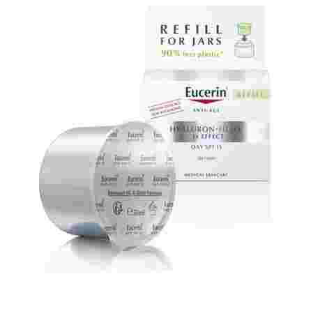 EUCERIN Hyaluron-Filler SPF 15 sausai ādai uzpildes iepakojums dienas sejas krēms, 50 ml