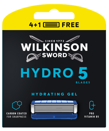 WILKINSON SWORD Hydro5 (4+1) maiņas kasetnes + skuvekļu maināmās kasetnes, 5 gab.