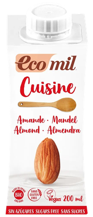 ECOMIL Cuisine Almond Natural kulinārijas krēms, 200 ml