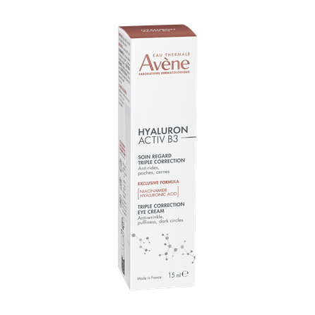 AVENE Hyaluron Activ B3 Triple corrective крем для глаз, 15 мл