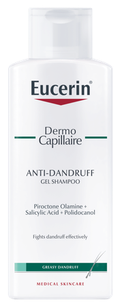 EUCERIN Dermo Capillaire Greasy Anti-Dandruff šampūns, 250 ml