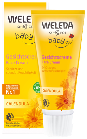 WELEDA Baby kliņģerīšu sejas krēms bērniem, 50 ml