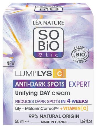 SO BIO ETIC Anti-Dark Spots Unifying Day face cream, 50 ml