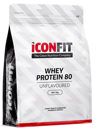 ICONFIT Whey Protein 80 - Unflavoured pulveris, 1000 g