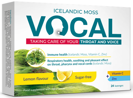 VOCAL  Lemon sūkājamās tabletes, 24 gab.