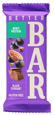 BETTER Black Currants whey bar, 45 g