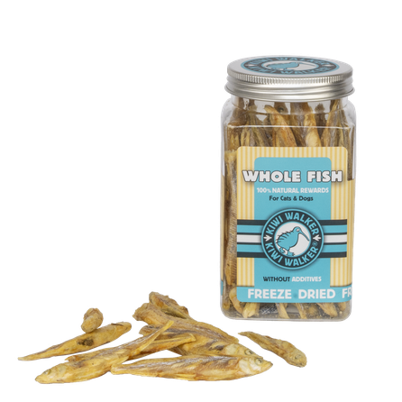 KIWI WALKER Сублимированные лакомства – Целая рыба дополнительный корм, 70 г