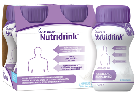NUTRICIA Nutridrink Neutral without specific taste 125 ml, 4 pcs.