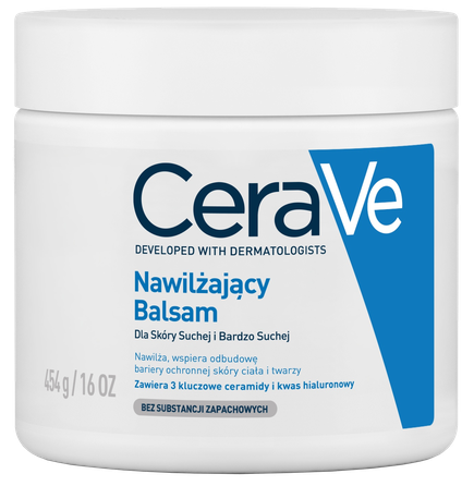 CERAVE For Body And Face With Ceramides Moisturising ķermeņa krēms, 454 g