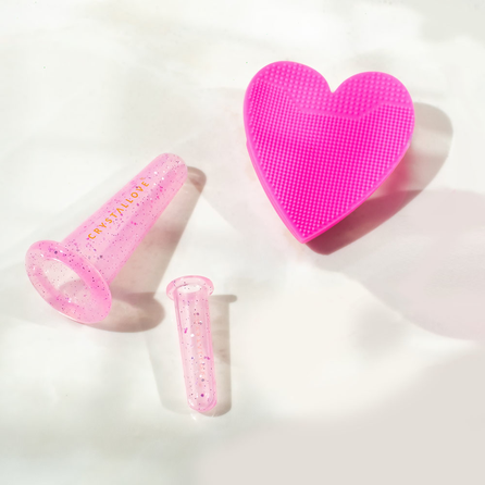 CRYSTALLOVE Face Cupping Set - Rose комплект, 1 шт.