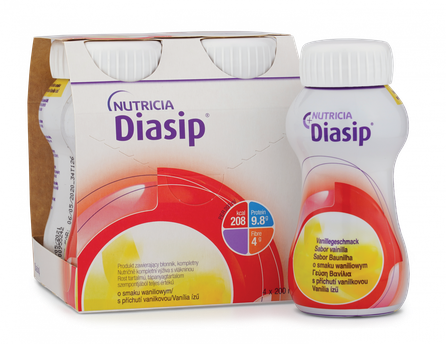 NUTRICIA Diasip ar vaniļas garšu 200 ml, 4 gab.