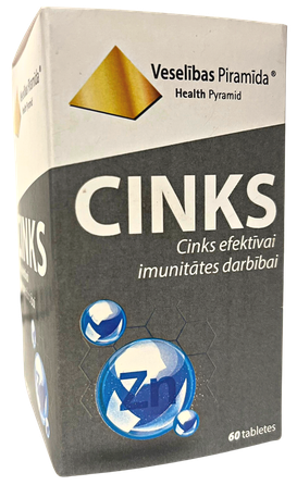 VESELĪBAS PIRAMĪDA Cinks tabletes, 60 gab.