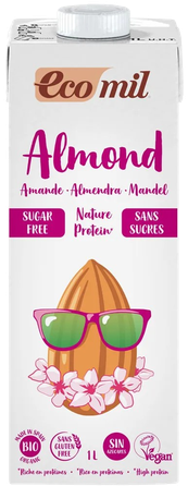 ECOMIL Almond Protein, Sugar Free drink, 1000 ml