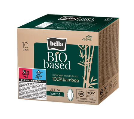 BELLA Bio Based Normal higiēniskās paketes, 10 gab.