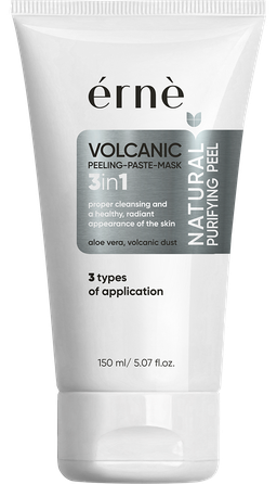 ERNE Natural Purifying Peel, Volcanic, 3 in 1 attīrošs līdzeklis, 150 ml