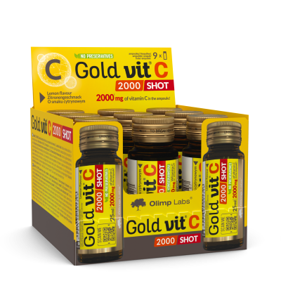 OLIMP LABS Gold Vit C 2000 ampoules, 9 pcs.