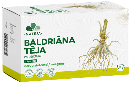 NATĒJA Baldriāna 2 g tēja maisiņos, 24 gab.