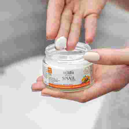 VICTORIA BEAUTY Snail Extract + Vitamins B5, C, E face cream, 50 ml