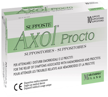 AXOL   Procto supozitoriji, 10 gab.