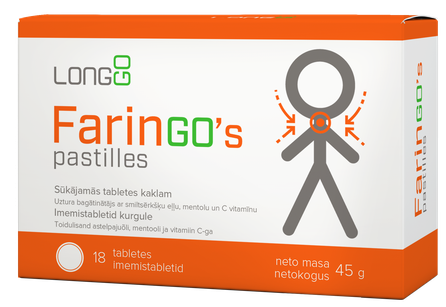 FARINGO'S пастилки, 18 шт.