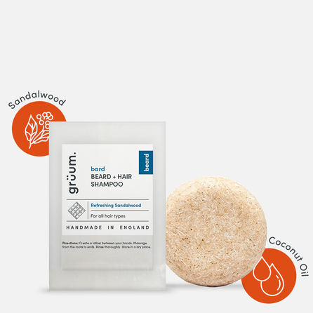 GRUUM Bard Beard and Hair shampoo soap bar, 50 g