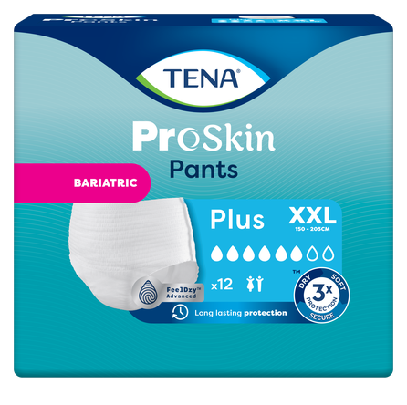TENA Pants Plus Bariatric XXL nappy pants, 12 pcs.